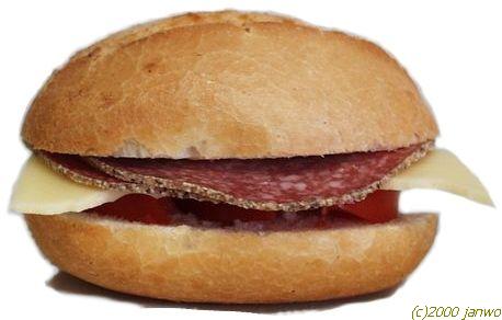 dies ist ein belegtes broetchen